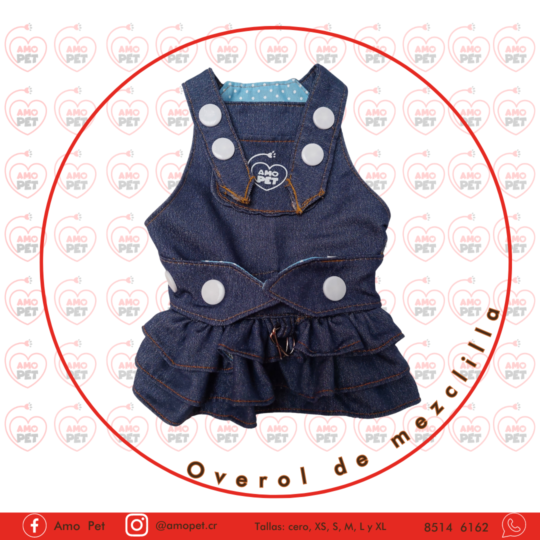 Overol de mezclilla para perritas - Image 3